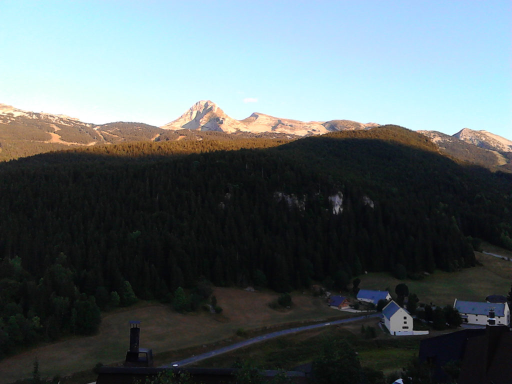 La Grande Moucherolle , 2200m, vue depuis mon atelier